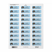 Kawaii Black & Tan Cavalier King Charles Spaniel Etiket (Full Sheet)