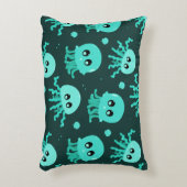 Kawaii Blauwe Kwallen Patroon Accent Kussen (Voorkant(Verticaal))