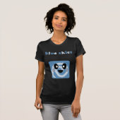 Kawaii blauwe luchten en pluizige wolken bubble ba t-shirt (Voorkant volledig)