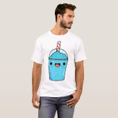 Kawaii Blauwe Slushy T-shirt (Voorkant volledig)