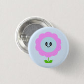 KAWAII BLOEM CUTE PIN KNOP RONDE BUTTON 3,2 CM (Voorkant /achterkant)