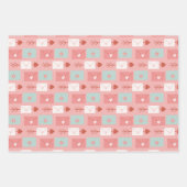 Kawaii Bloem en Liefdesbrief Inpakpapier Vel (Voorkant 2)