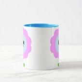 KAWAII BLOEM PAARSE BLAUWE MOK (Midden)