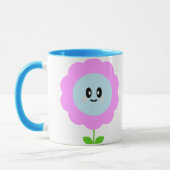 KAWAII BLOEM PAARSE BLAUWE MOK (Links)