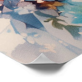 Kawaii Bloemen Meisje Poster (Hoek)