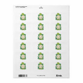 Kawaii Bloemkool Etiket (Full Sheet)