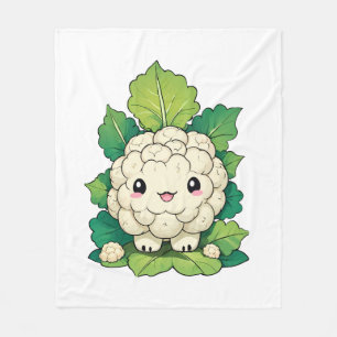 Kawaii Bloemkool Fleece Deken