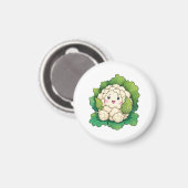 Kawaii Bloemkool Magneet (Voorkant / Achterkant)
