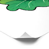 Kawaii Bloemkool Perfect Poster (Hoek)