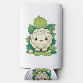 Kawaii Bloemkool Seltzer Blikjeskoeler (Achterkant)
