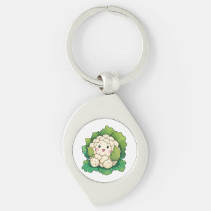 Kawaii Bloemkool Sleutelhanger