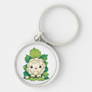 Kawaii Bloemkool Sleutelhanger