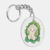 Kawaii Bloemkool Sleutelhanger (Voorkant Links)