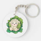 Kawaii Bloemkool Sleutelhanger (Achterkant)
