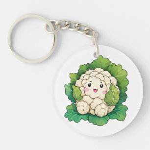Kawaii Bloemkool Sleutelhanger