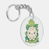 Kawaii Bloemkool Sleutelhanger (Voorkant Links)
