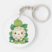 Kawaii Bloemkool Sleutelhanger (Achterkant)
