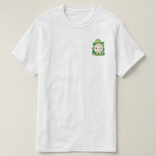 Kawaii Bloemkool T-shirt (Design voorkant)