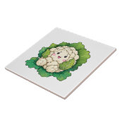 Kawaii Bloemkool Tegeltje (Zijkant)