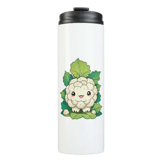 Kawaii Bloemkool Thermosbeker (Voorkant)