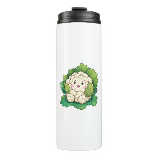 Kawaii Bloemkool Thermosbeker (Voorkant)