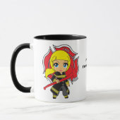 Kawaii Blonde Firefighter Girl Mok (Links)