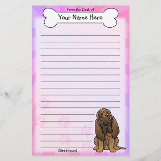 Kawaii Bloodhound Stationery Briefpapier
