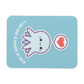 Kawaii Blue Octopus Magneet (Horizontaal)