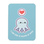 Kawaii Blue Octopus Magneet (Verticaal)