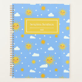 Kawaii Blue Sky Sunshine Weather Persoonlijke naam Planner
