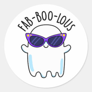 Kawaii Blue Whale Ronde Sticker