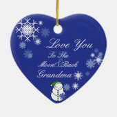 Kawaii Blueberry Basket (Boy) Kerst 2017 Keramisch Ornament (Achterkant)