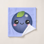 Kawaii Blueberry Bath Towel Set Bad Handdoek (Wasdoekje)