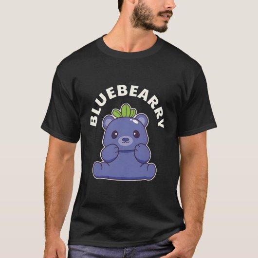 Kawaii Blueberry-Beer T-shirt (Voorkant)