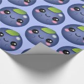 Kawaii Blueberry Cadeaupapier (Hoek)