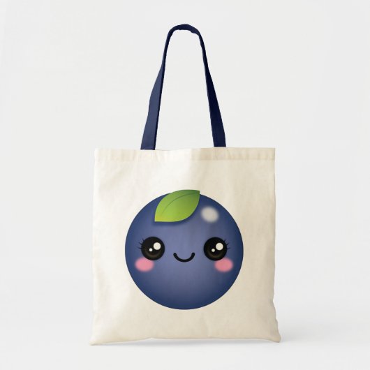 Kawaii Blueberry Canvas tas (Voorkant)