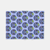 Kawaii Blueberry Fleece Blanket (Voorkant (Horizontaal))