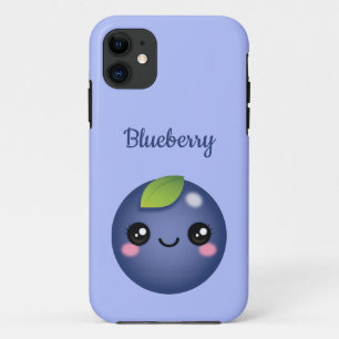 Kawaii Blueberry Hoesje-Mate iPhone Case