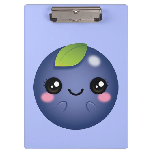 Kawaii Blueberry Klembord (Voorkant)