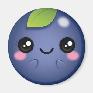 Kawaii Blueberry Magneet