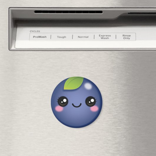 Kawaii Blueberry Magnet (Insitu (Vaatwasser))