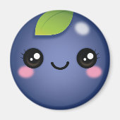 Kawaii Blueberry Magnet (Voorkant)