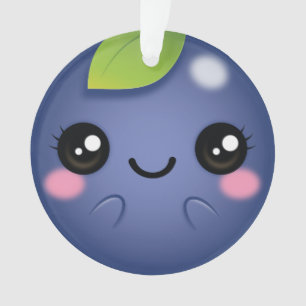 Kawaii Blueberry Ornament