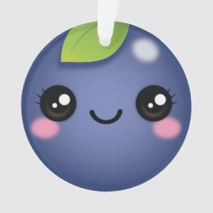 Kawaii Blueberry Ornament