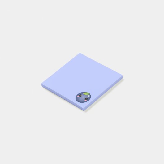 Kawaii Blueberry Post-it® Notes (Schuin)