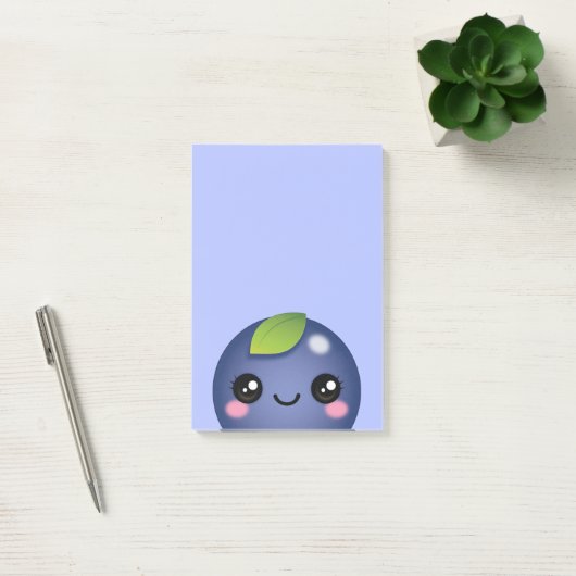 Kawaii Blueberry Post-it Notes (Kantoor)