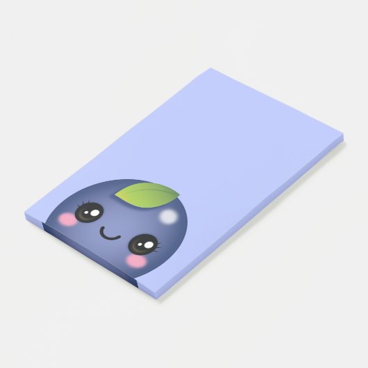Kawaii Blueberry Post-it Notes (Schuin)