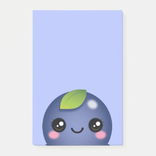 Kawaii Blueberry Post-it Notes