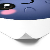 Kawaii Blueberry Poster (Hoek)