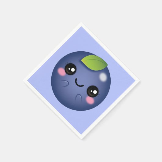 Kawaii Blueberry Servet (Hoek)